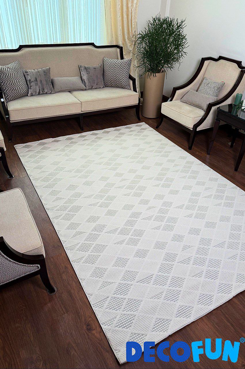 فرش ماشینی دکوفان مدل Pin C3379