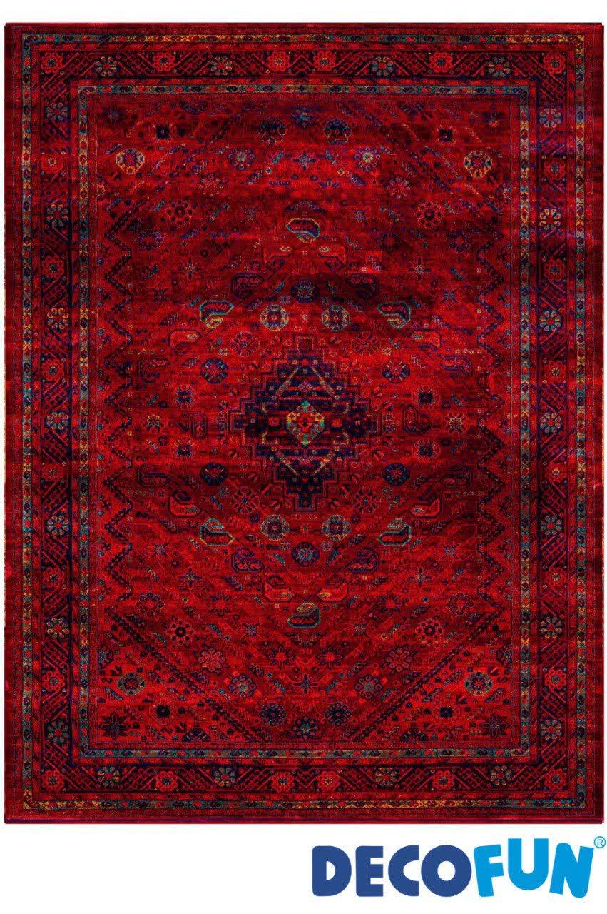 فرش ماشینی دکوفان مدل هرمس 6026 لاکی