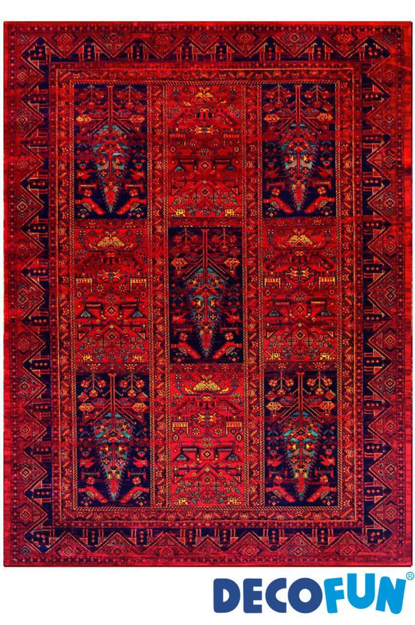 فرش ماشینی دکوفان مدل هرمس 6032 لاکی