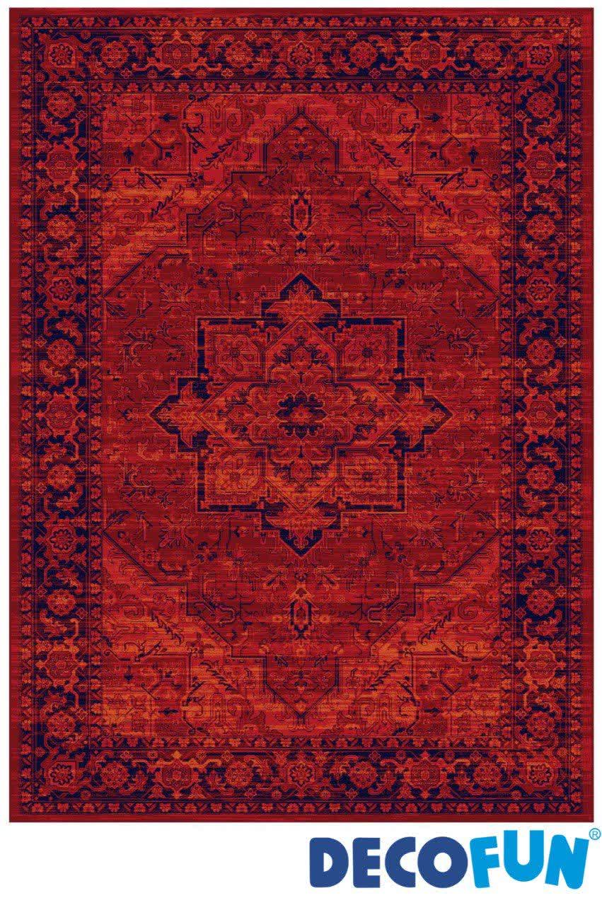 فرش ماشینی دکوفان مدل هرمس 6034 لاکی