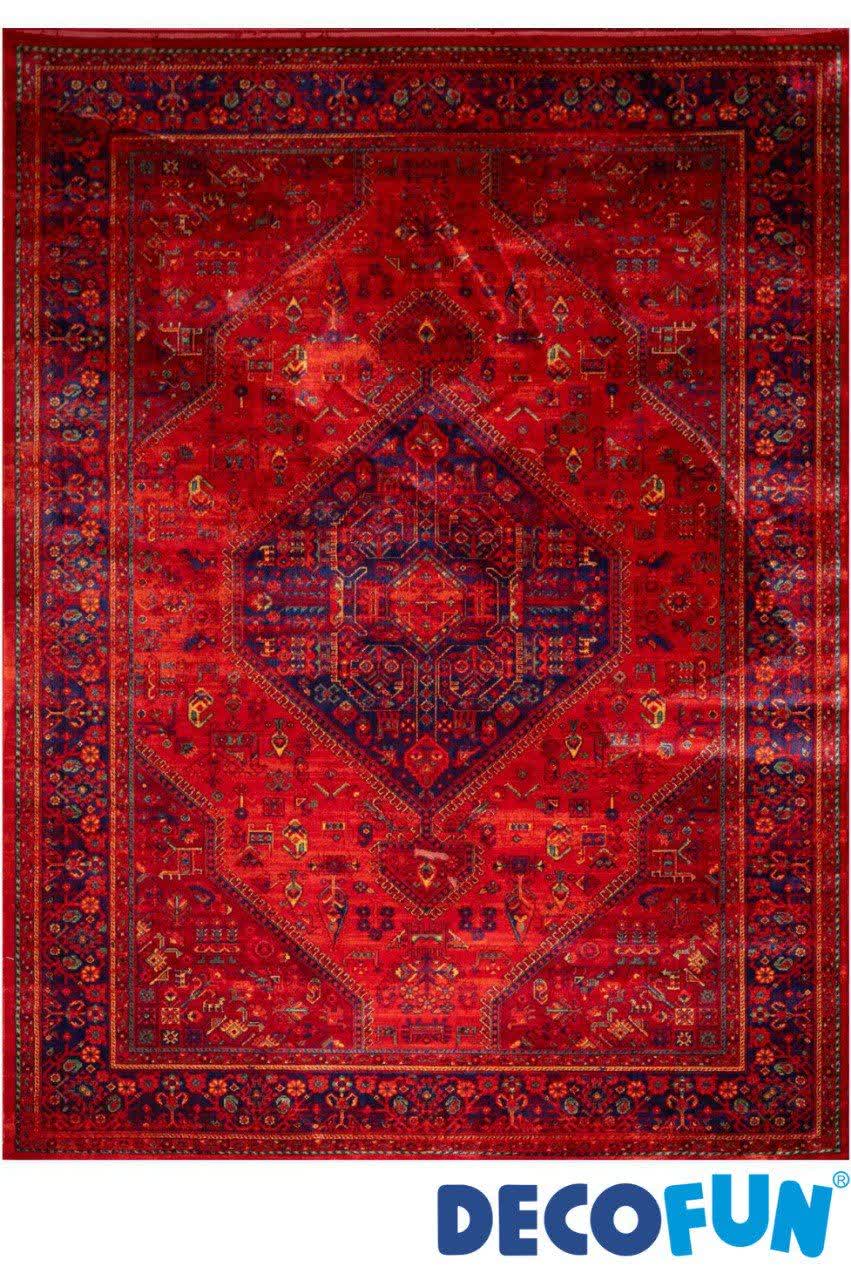 فرش ماشینی دکوفان مدل هرمس 6046 لاکی