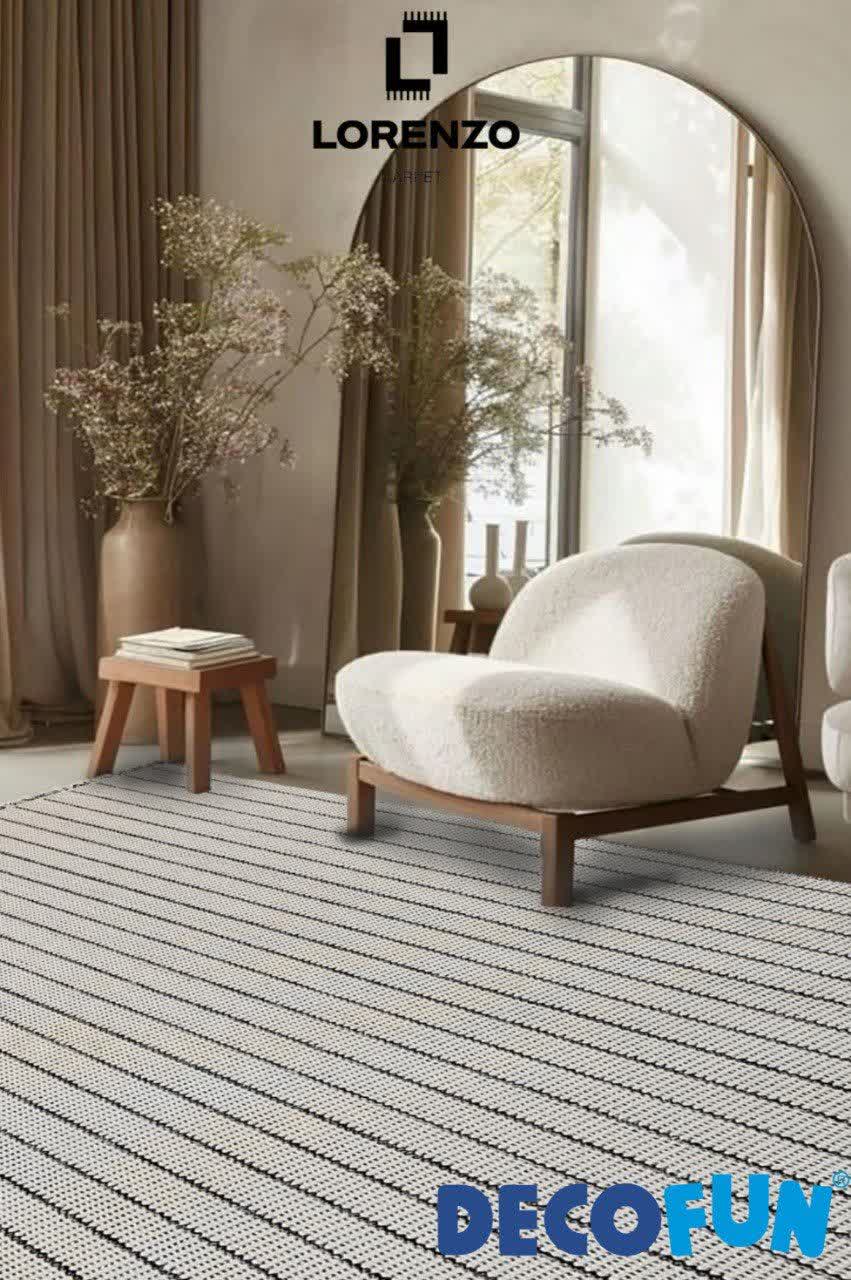 فرش ماشینی دکوفان مدل لورنزو 2419