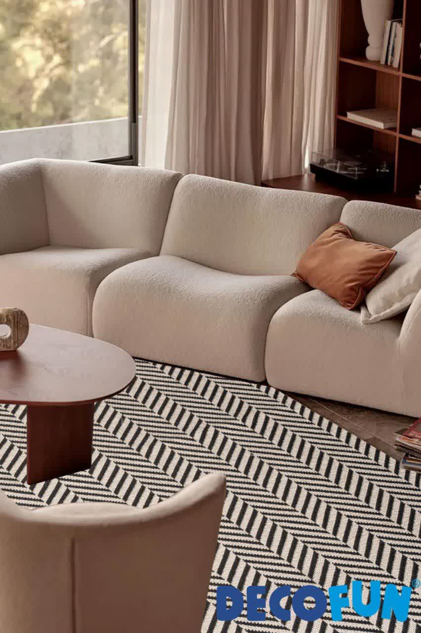 فرش ماشینی دکوفان مدل لورنزو 2429