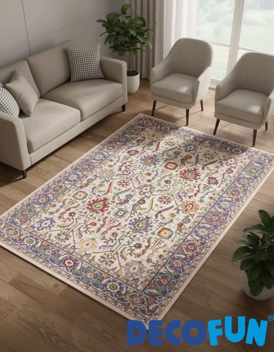 فرش ماشینی دکوفان مدل هانا 1521