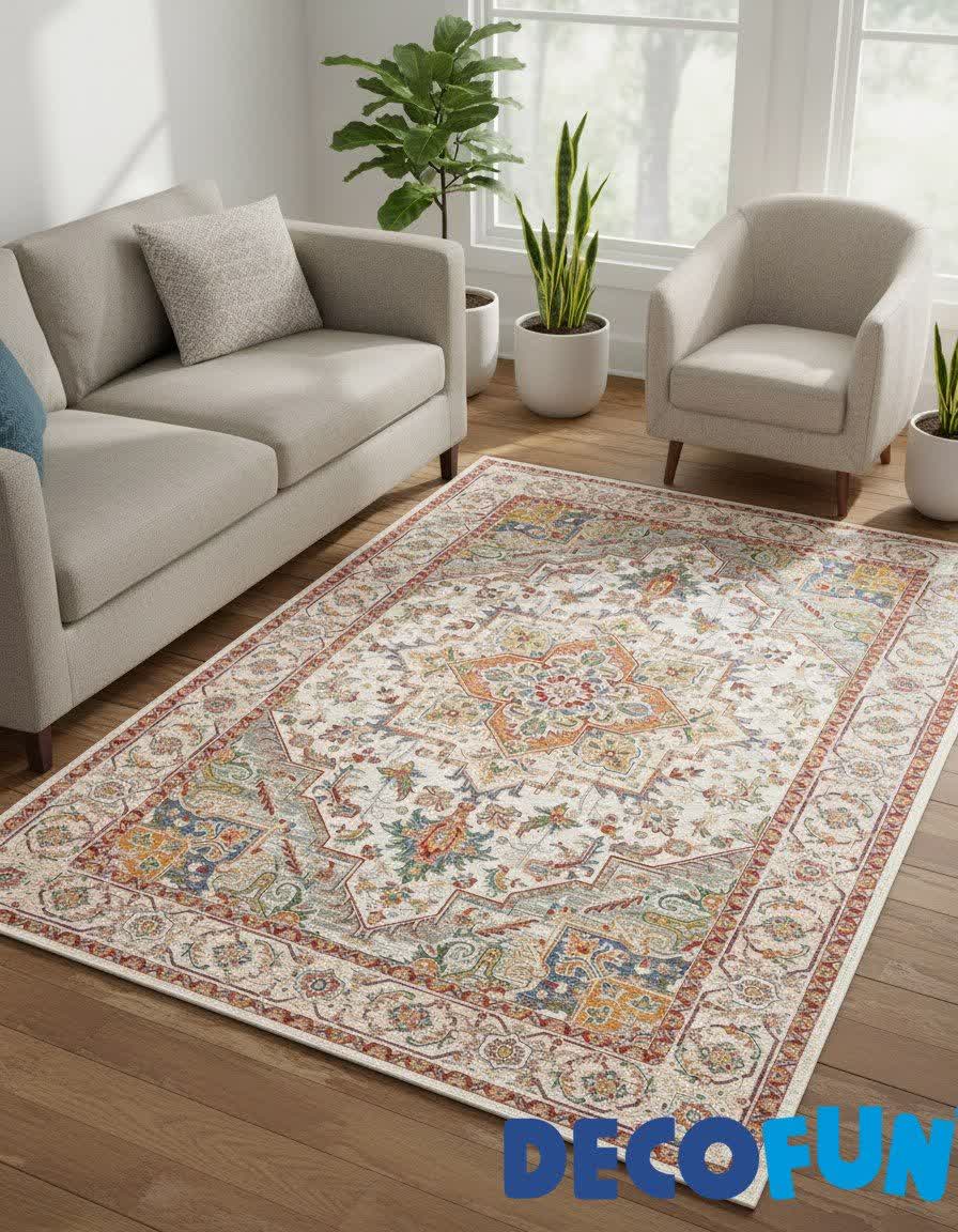 فرش ماشینی دکوفان مدل هانا 1524