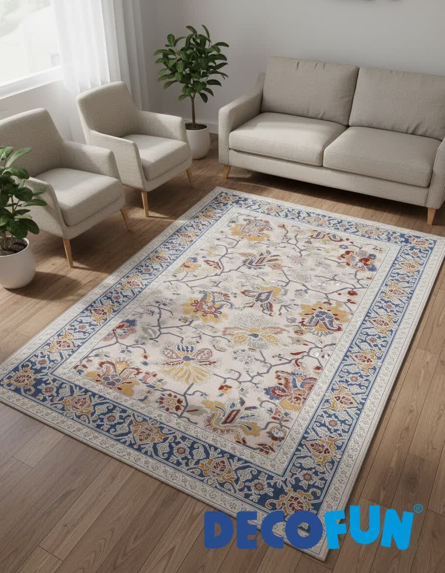 فرش ماشینی دکوفان مدل هانا 15101